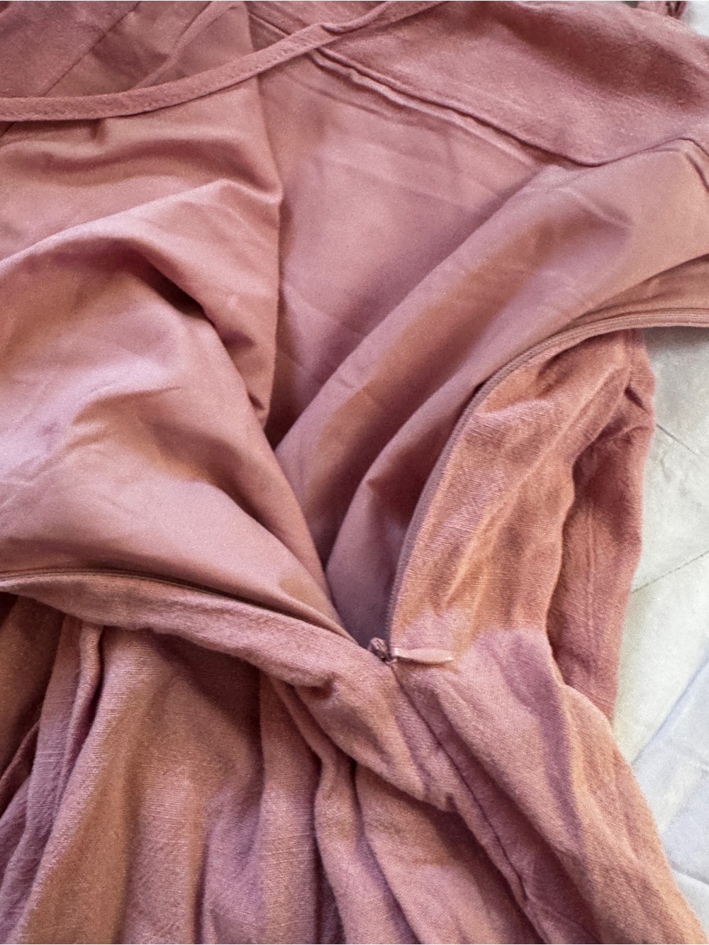 PrettyLittleThing Blush Pink Textured Fit & Flare Mini Dress - Picture 8 of 11
